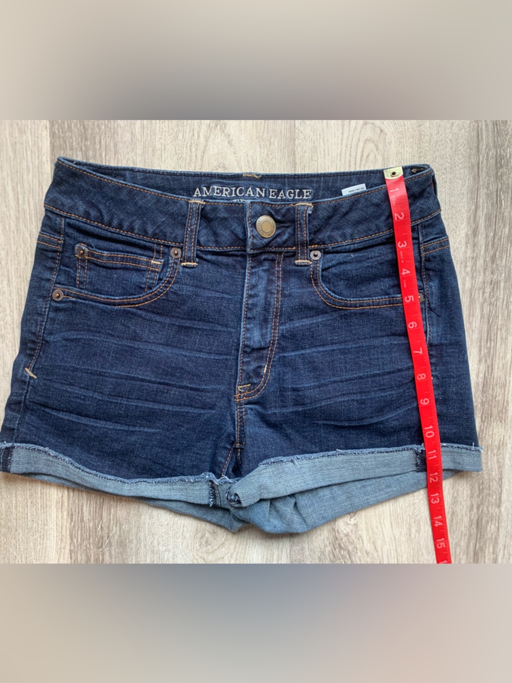 American Eagle Outfitters Dark Wash Jean Shorts #3929 - Picture 9 of 10